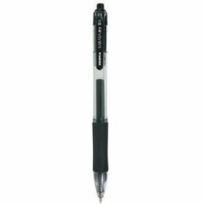 Zebra® Sarasa Dry Gel X20 Gel Pen, Retractable, Fine 0.5 mm, Black Ink, Smoke Barrel - Each 
