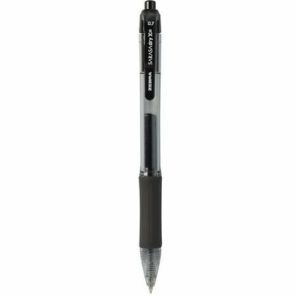 Zebra® Sarasa Dry Gel X20 Gel Pen, Retractable, Medium 0.7 mm, Black Ink, Smoke Barrel - Each 
